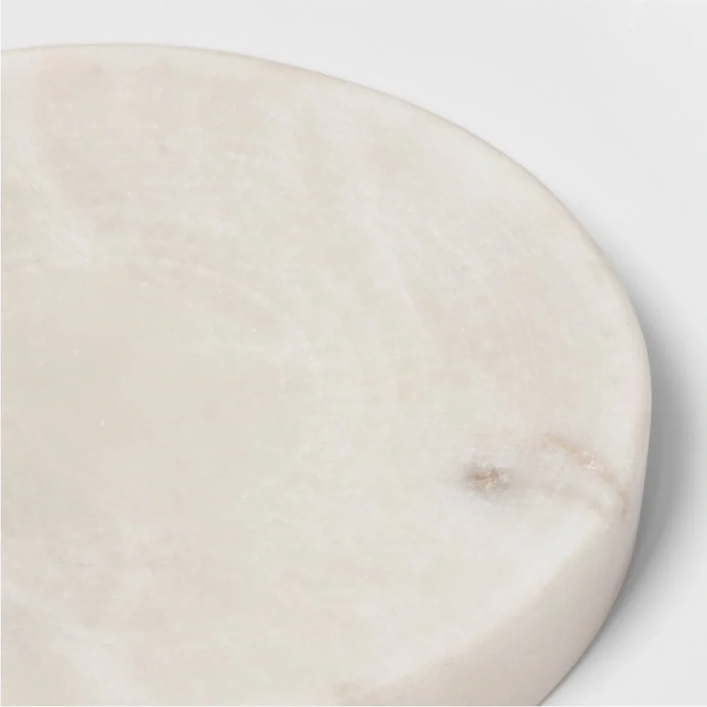THRESHOLD NWT marble soap dish -white